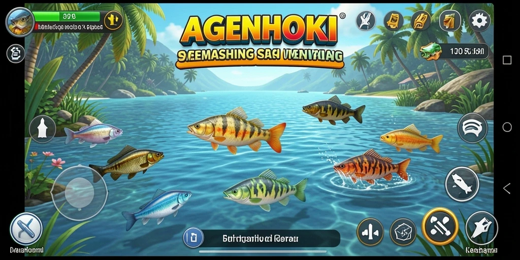 Gameplay memancing yang mendebarkan dan menantang di AGENHOKI.