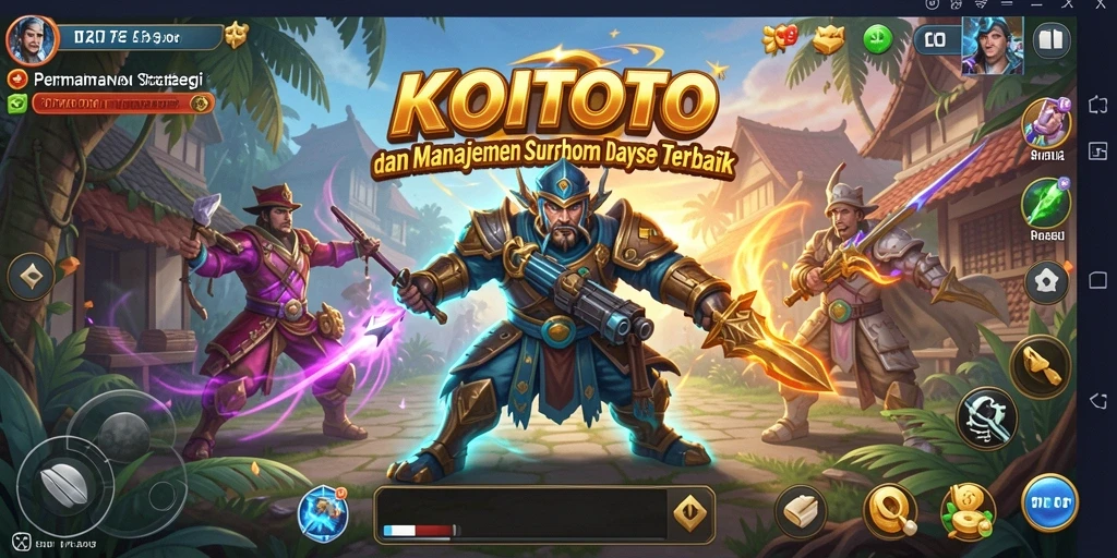 Screenshot tampilan gameplay KOITOTO yang menarik dan strategis.