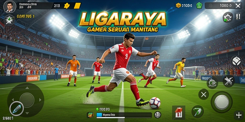Screenshot LIGARAYA menampilkan keseruan gameplay olahraga.