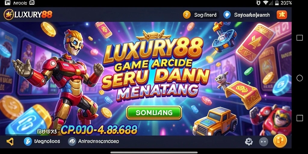 Screenshot utama LUXURY88 menampilkan gameplay yang penuh aksi dan tantangan.