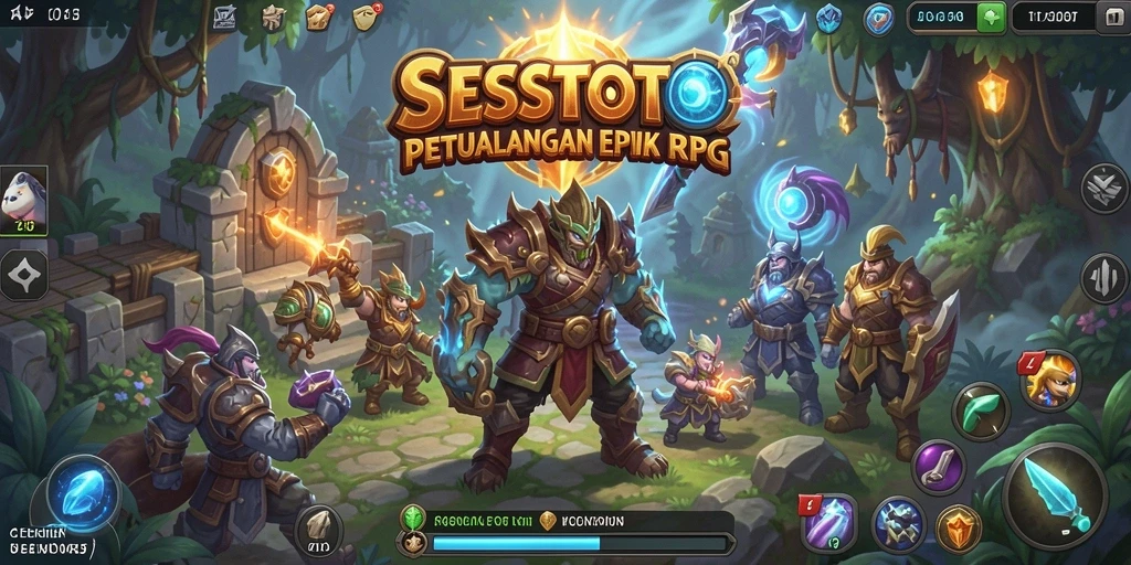 Gambaran menakjubkan dari gameplay RPG SESETOTO yang menarik.